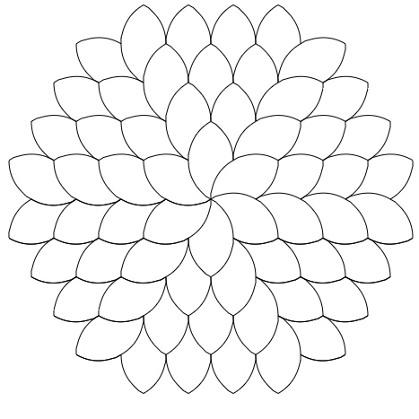 Rhombic Arcs Drawing